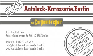 Visitenkarten Autolack-Karosserie Berlin